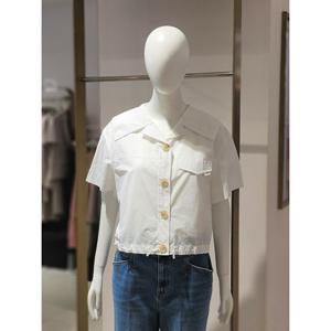 [에꼴드파리] 세일러 칼라 스트링 크롭 블라우스 M15RB36WBAM15Z