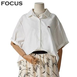 [포커스]리본박시카라셔츠(FM4D7BL0195)