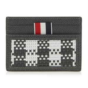 [톰브라운] 남성 체크 위빙 싱글 카드 홀더 MAW321A 07926 025