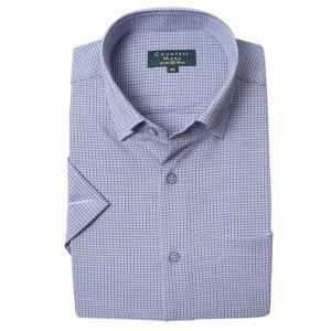 [카운테스마라(셔츠)]밑단일자 구김없는 시어서커 스넵카라 일반핏반소매 CDCW2C2214B0-B5