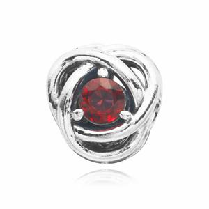 판도라 참 790065C01 7월 탄생석 트루 레드 이터니티