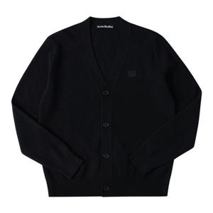 아크네스튜디오 가디건 C60038 BLACK 페이스 패치 울