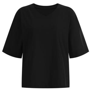 샵앤) 밑단 트임 5부 루즈핏 면100 반팔티 DAI-WSH-12011-블랙