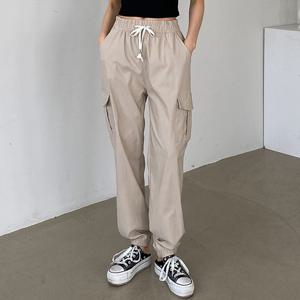 샵앤) 카고 여성 여름 건빵 밴딩 조거팬츠 BYGO-WPT-3470-베이지