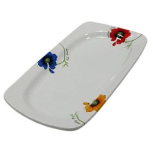 도자기접시 코스모스 접시 도자기 생선 나눔 앞 대 1p 생선접시