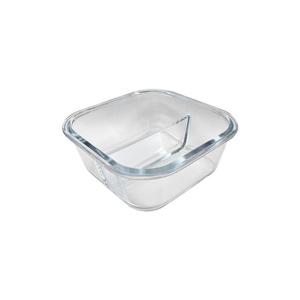 슈와츠코리아 유리 나눔 반찬통 정사각 2칸 800ml