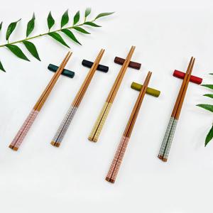 설렘하우스 천연목 나무젓가락 스트라이프 5p