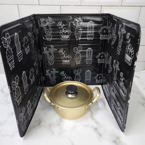 기름튐방지 가스렌지 가드 가림막 블랙