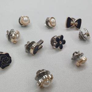 매너 포인트 옷핀 브로치 혼합 믹스 10종 세트 단추