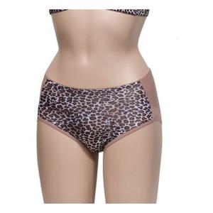 호피무늬 인견 햄라인 맥시 여자삼각팬티