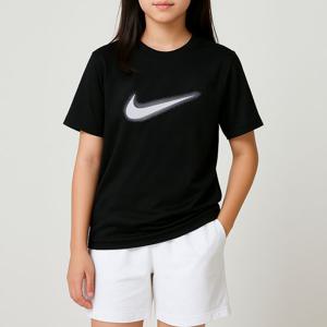 [나이키 주니어]나이키 그래픽 K 드라이핏 기능성 러닝 아동 주니어 반팔티 블랙 DX5386-010