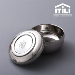 이딜리 이중진공 스텐 합식기(유광) 밥공기 밥그릇