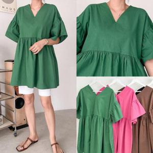 위쉬몰 BN 밀리바이오린넨블라우스(S318H406) 빅사이즈