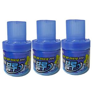 크린스타 병모양 화장실 양변기 세정제 블루 3병