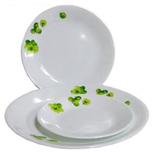 코렐 접시 도자기  원형 반찬 나눔 앞  대 1p