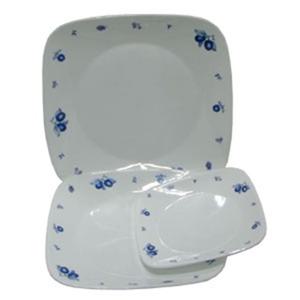 코렐 블루베리 사각접시(소)플레이팅 개인그릇 요리