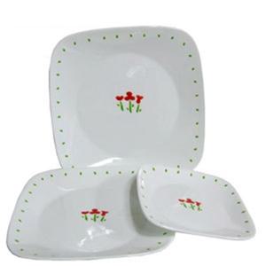 코렐 리틀블루 사각접시(소)개인 앞 플레이팅 반찬