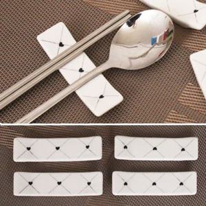 체크하트 수저받침4P