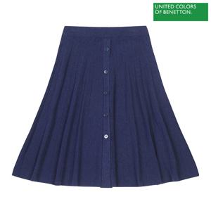 베네통 Front button a-line skirt 2F_1035D0006_73C