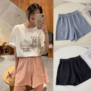 여자 허리밴딩 포켓 반바지 HH-A68