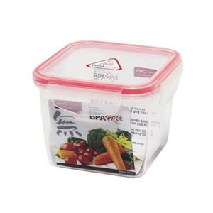혜성 참 좋은 밀폐 정사각 850ml  플라스틱용기   반창통
