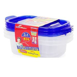 이지 쿨라라 밀폐용기 직사각 5호 850ml 3P 반찬통