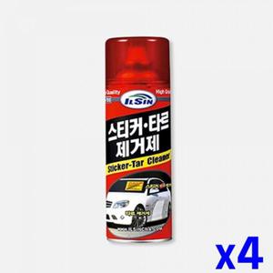 뿌리는 스티커 타르 제거제 420ML x4개 접착제리무버