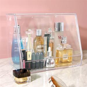 화장품 피규어 먼지차단 투명아크릴 커버 수납 정리함