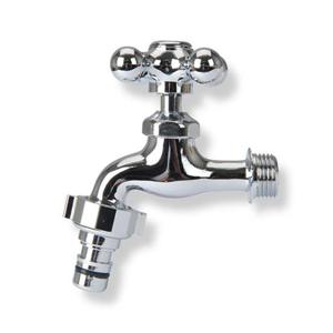 베란다 수도꼭지 커플링 십자 가로  온수용