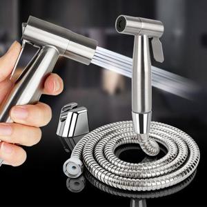 스텐 메탈호스 미니건세트1.5M 변기샤워기 욕실청소건