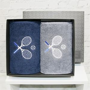 송월 tennis수건스포츠클럽타올2매선물세트(쇼핑백)