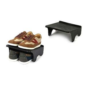 더블형 신발정리대-블랙 공간활용 2족