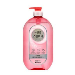 자연퐁 스팀워시 애플향750ml 용기 주방세제