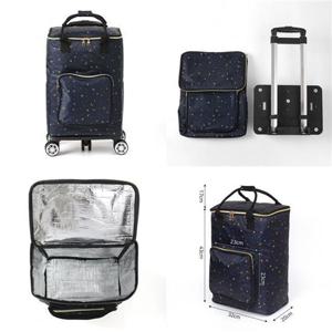 보온보냉 접이식 쇼핑카트 방수  시장가방