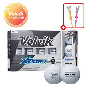 볼빅 XT SOFT V-FOCUS 골프공 1더즌 (12구)_토네이도 골프티 2개