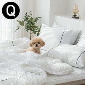 테라피 M2 호텔 차렵 이불 베개커버세트 퀸 Q 화이트