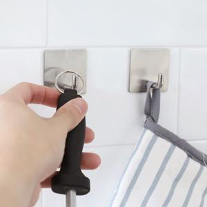 못없이 붙이는 강력부착 행거 스테인리스 벽후크LH120