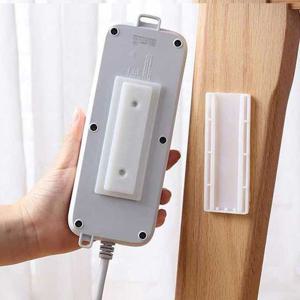 단품 멀티탭 고정 걸이 슬라이드 부착형 거치대 정리