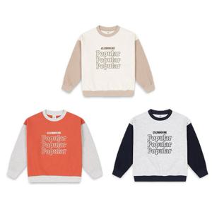 [탑텐키즈]남아) 테마 클래식캠퍼스 테리 배색 스웨트셔츠 MKE3TR1101