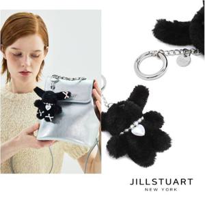 [질스튜어트] 토끼 인형 키링 겸 참장식 JAHO3F777BK