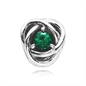판도라 참 790065C08 5월 탄생석 그린 이터니티 참