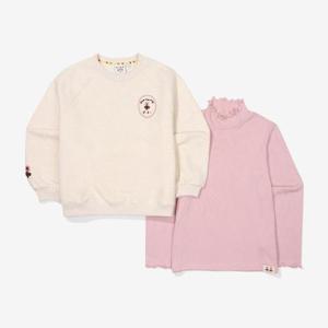 [휠라키즈][휠라키즈] Girls 수수진 상의세트 (FK2FSF3002F_OTL)