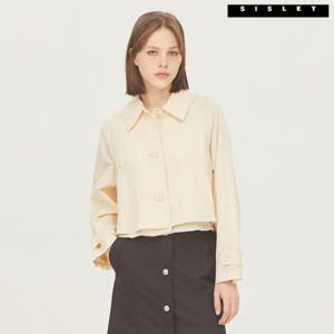 [시슬리]시슬리 올리 밑단 배색 자켓 SAJK35331_CR