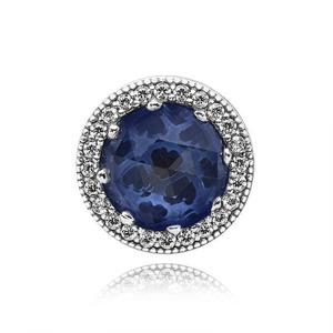 판도라 791725NMB 래디언트하트 문라이트 블루 실버 참