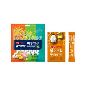 [하림펫푸드] 밥이보약 DOG 하루양갱 30개입+영양톡톡 장 60g