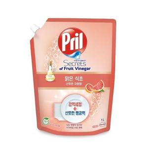 프릴 맑은 식초 자몽 1L 리필