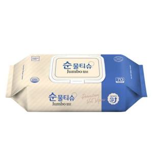 모나리자 순물티슈 점보 캡70매 원단210x200mm
