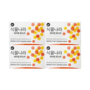 [해피바스]식물나라 비누 캐모마일 모이스처 100g 4입 /세안비누