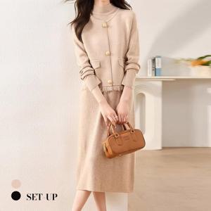 [클라셰]클라셰 프린징스타일원피스+베스트SET_B4M1620