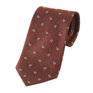 [에스티듀퐁(셔츠)]듀퐁넥타이/브라운 페이즐리 기본형 정장룩코디 TE4FM61KA037TBW